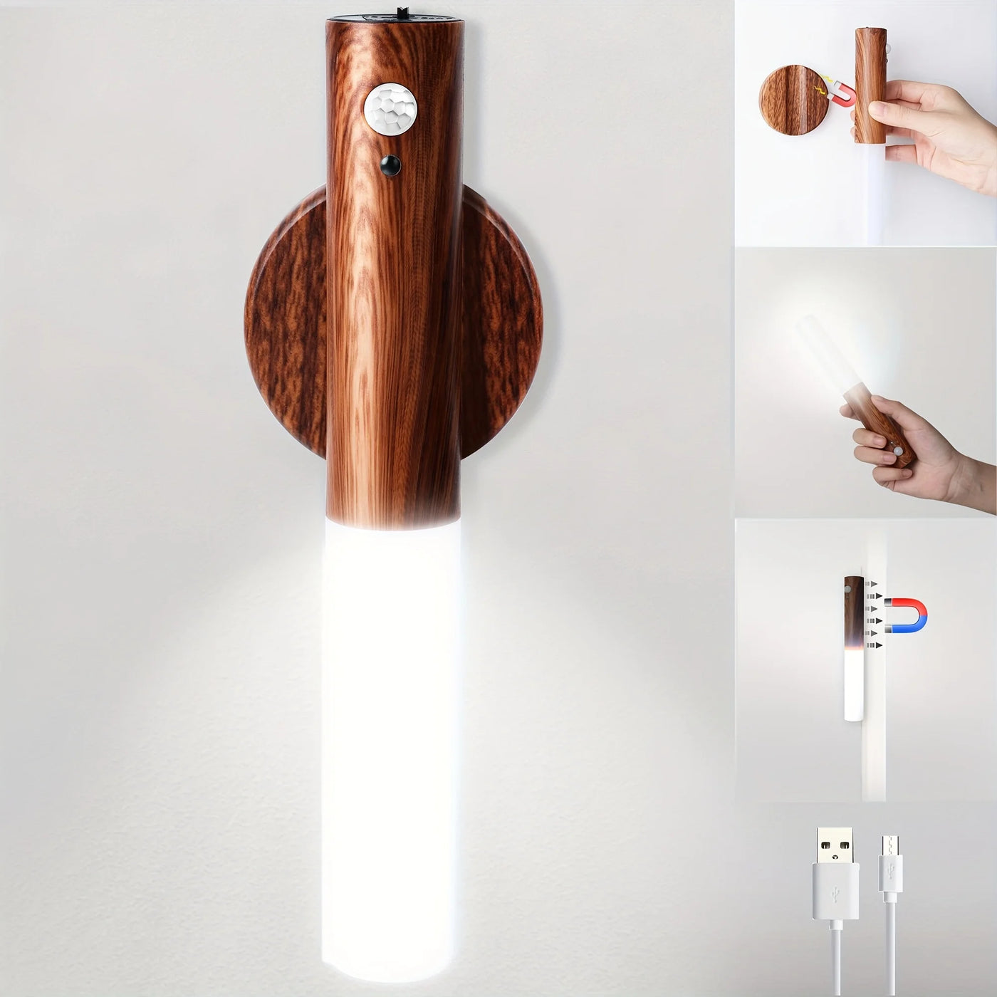 Wood Motion Sensor Light